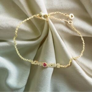 COPY - Kate Spade Gold Ruby Love Bracelet